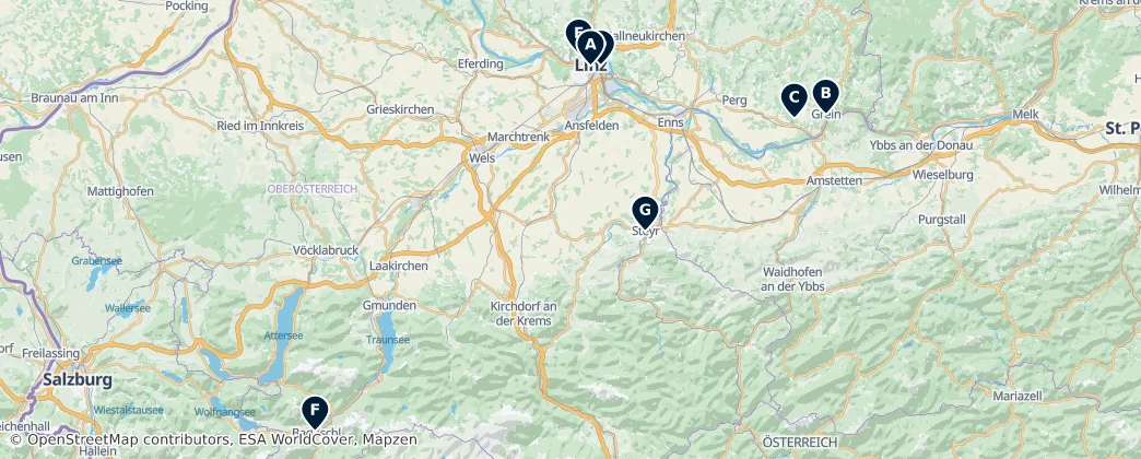 Map of Alta Austria