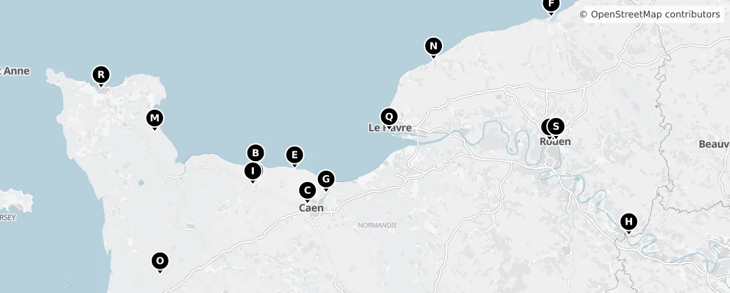 Map of Alta Normandia