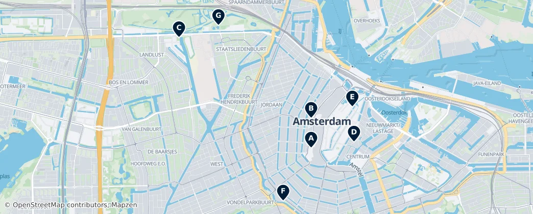 Map of Amsterdam