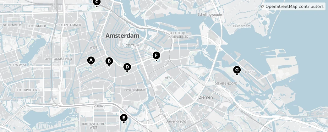 Map of Amsterdam
