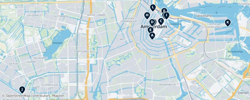Map of Amsterdam