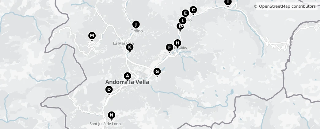 Map of Andorra