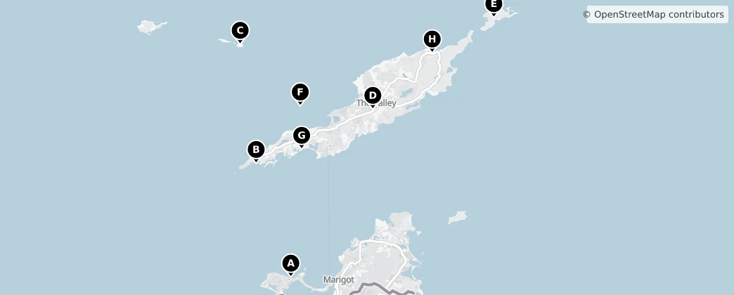 Map of Anguilla