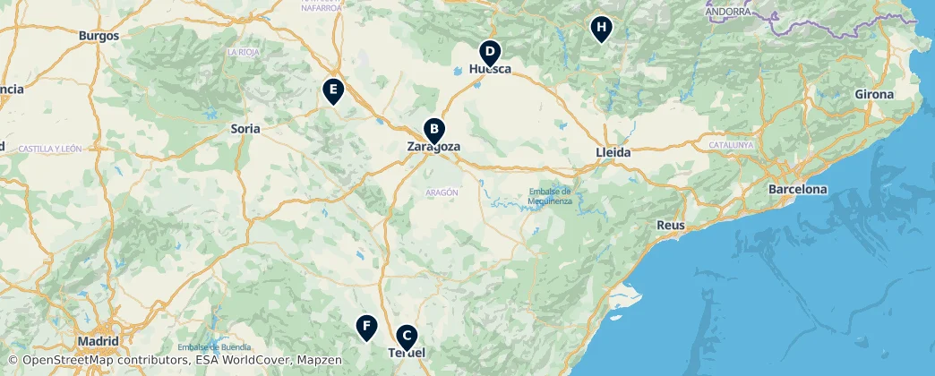 Map of Aragona