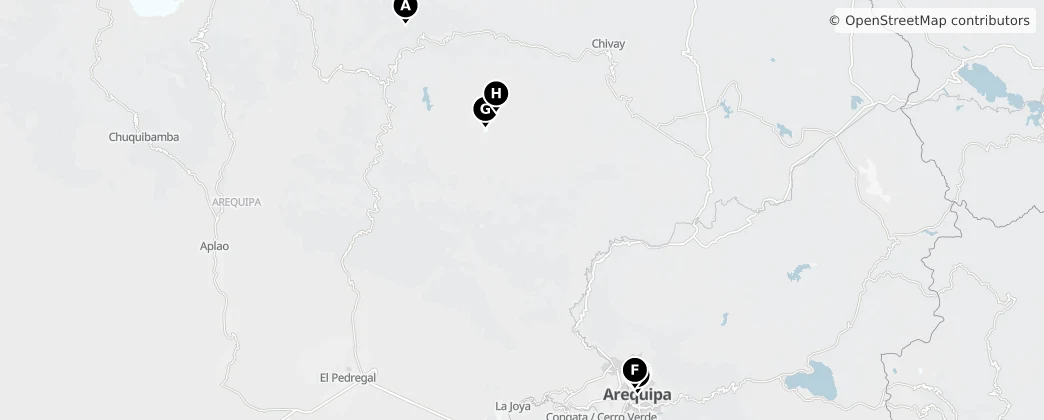 Map of Arequipa