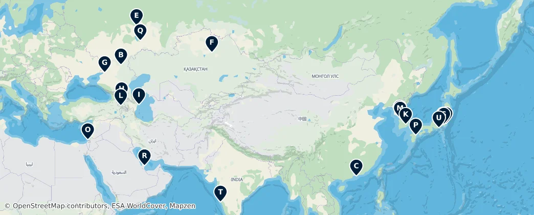 Map of Asia