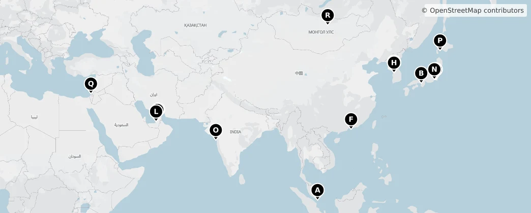Map of Asia