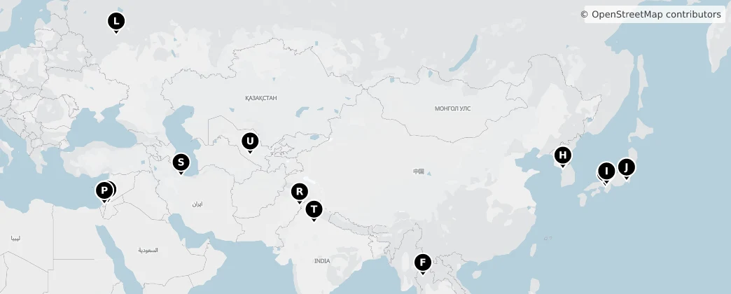 Map of Asia