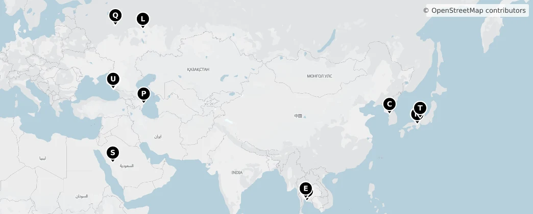 Map of Asia