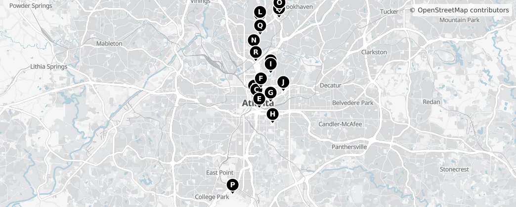 Map of Atlanta
