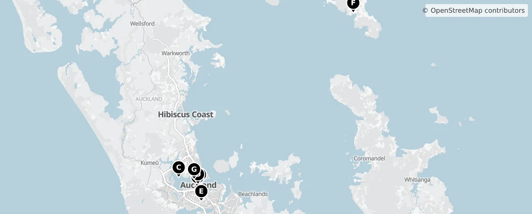 Map of Auckland