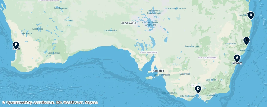 Map of Australia