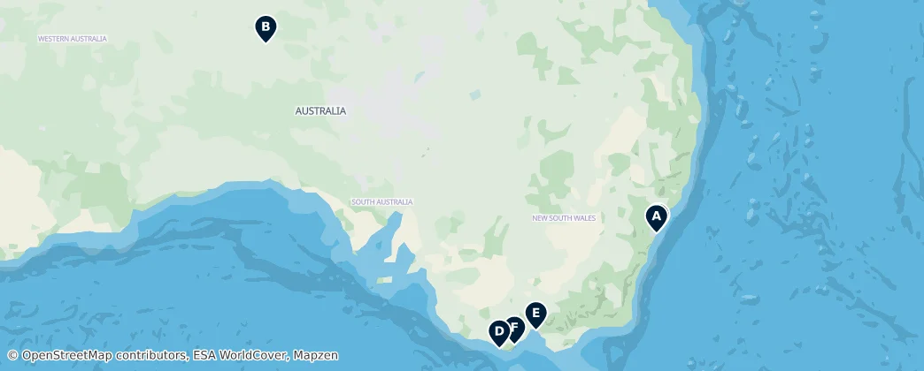 Map of Australia