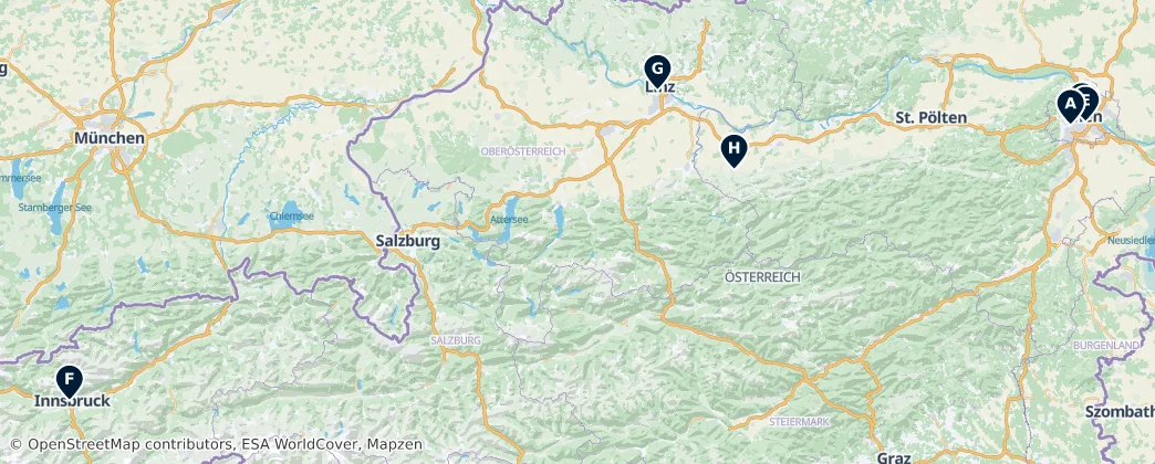 Map of Austria