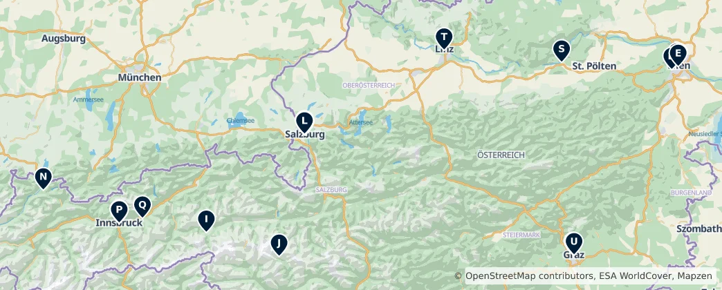 Map of Austria