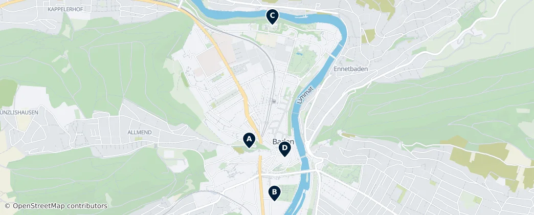 Map of Baden