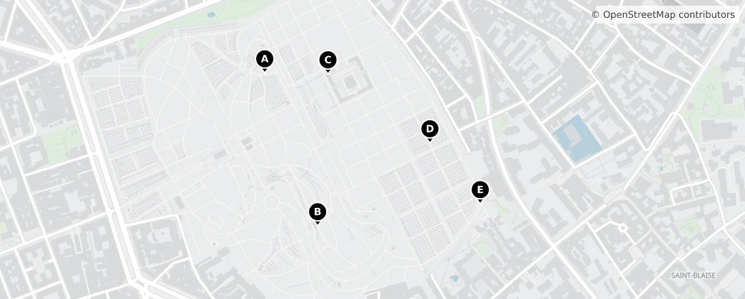 Map of Bagnolet
