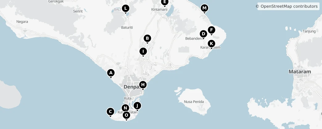 Map of Bali