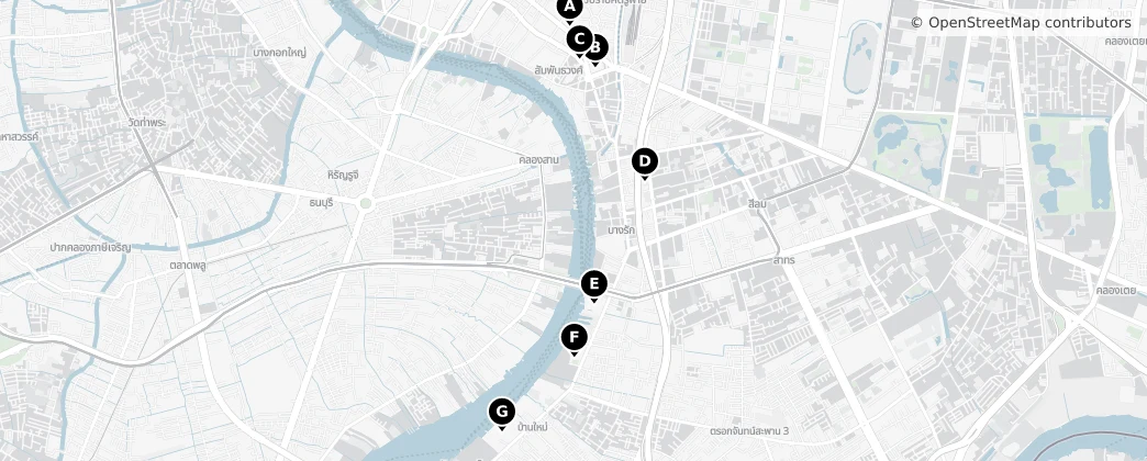 Map of Bangkhxhaelm