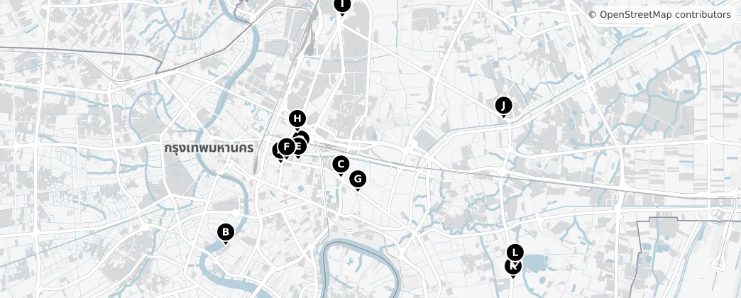 Map of Bangkok