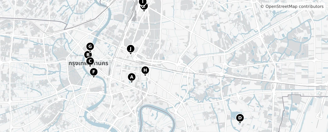 Map of Bangkok