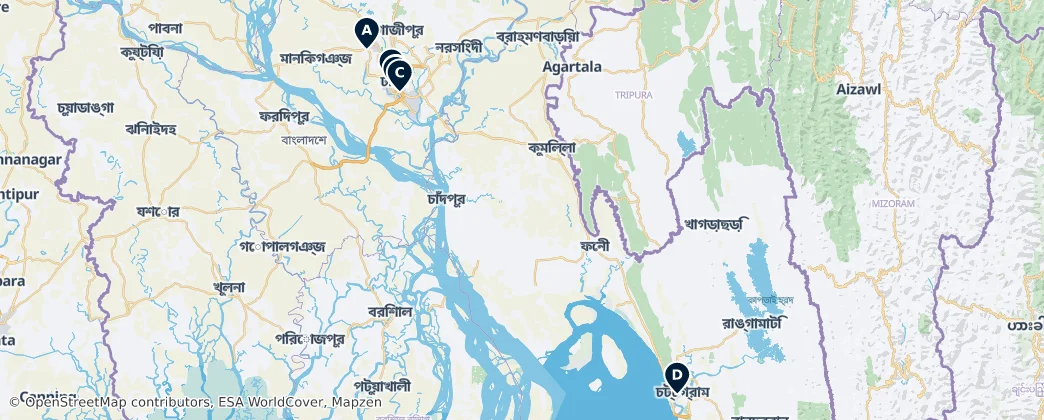 Map of Bangladesh