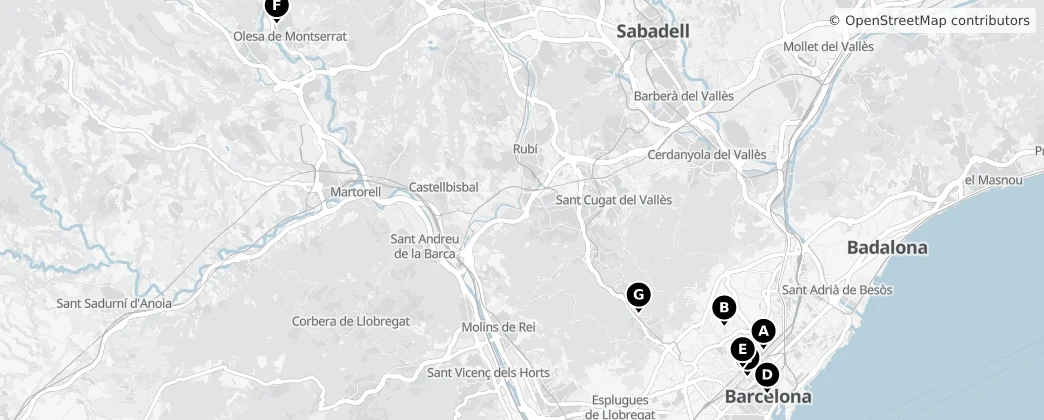 Map of Barcellona