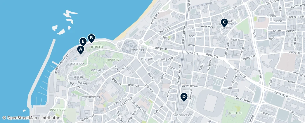 Map of Bat Yam