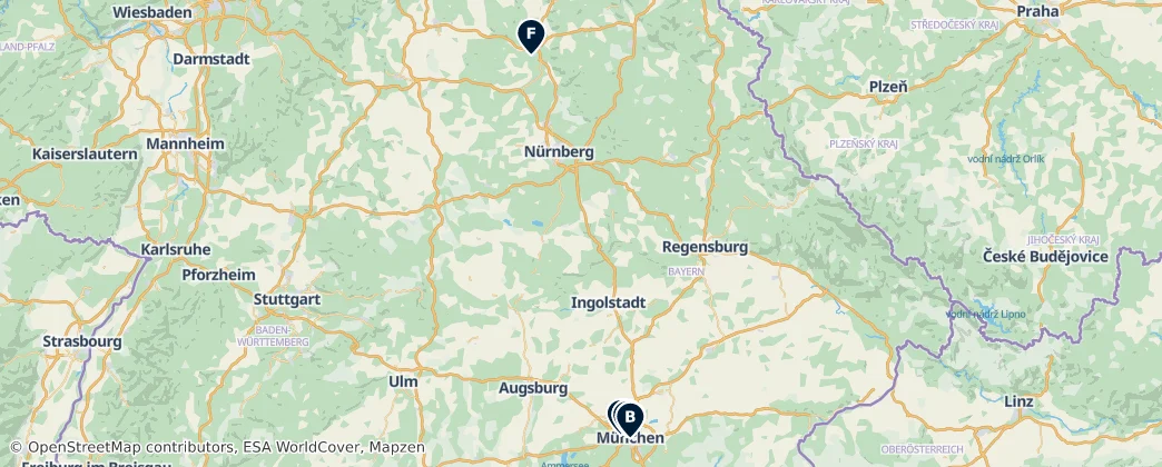 Map of Baviera