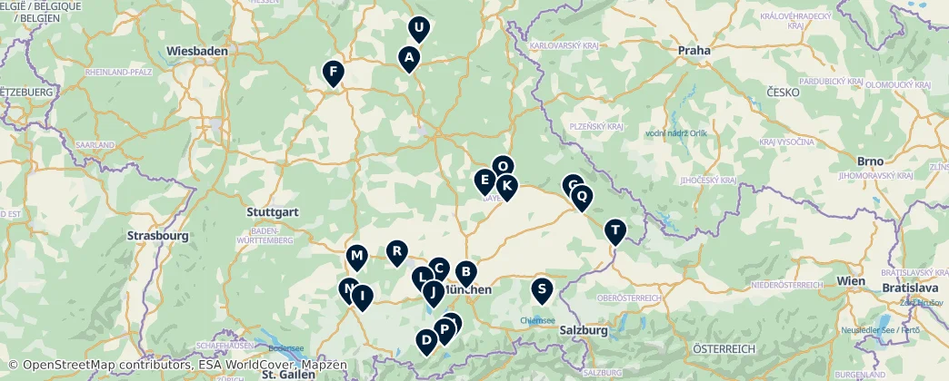 Map of Baviera