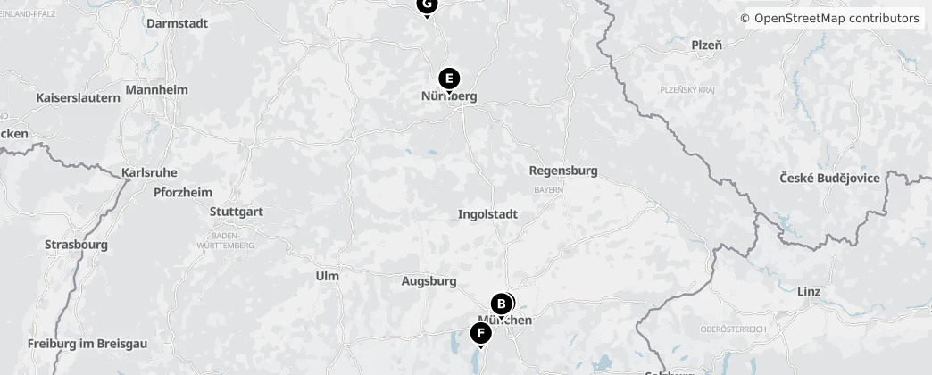 Map of Baviera
