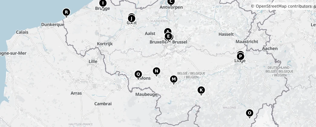 Map of Belgio