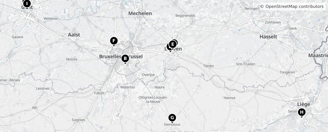 Map of Belgio