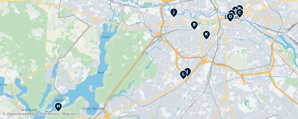 Map of Berlino