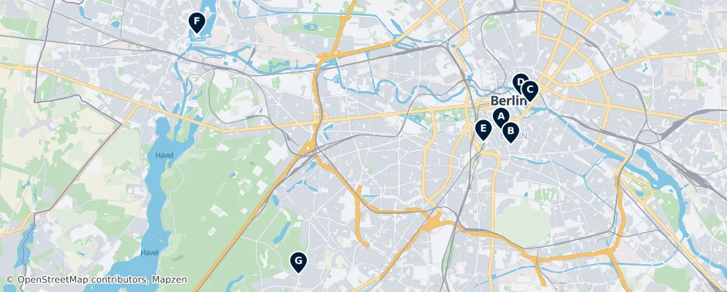Map of Berlino