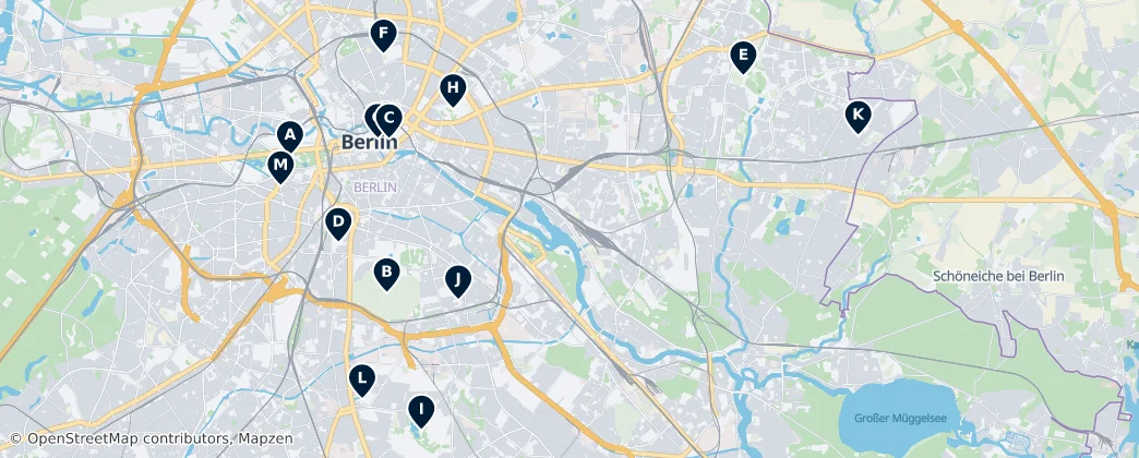 Map of Berlino