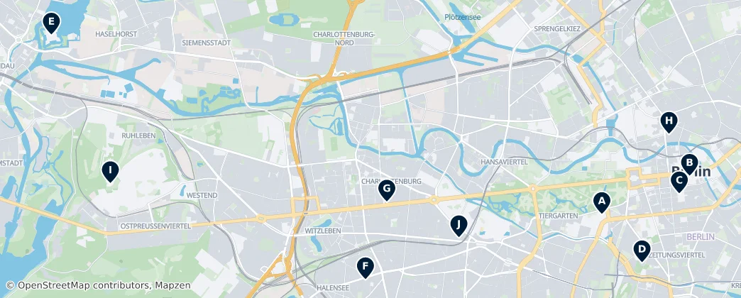 Map of Berlino
