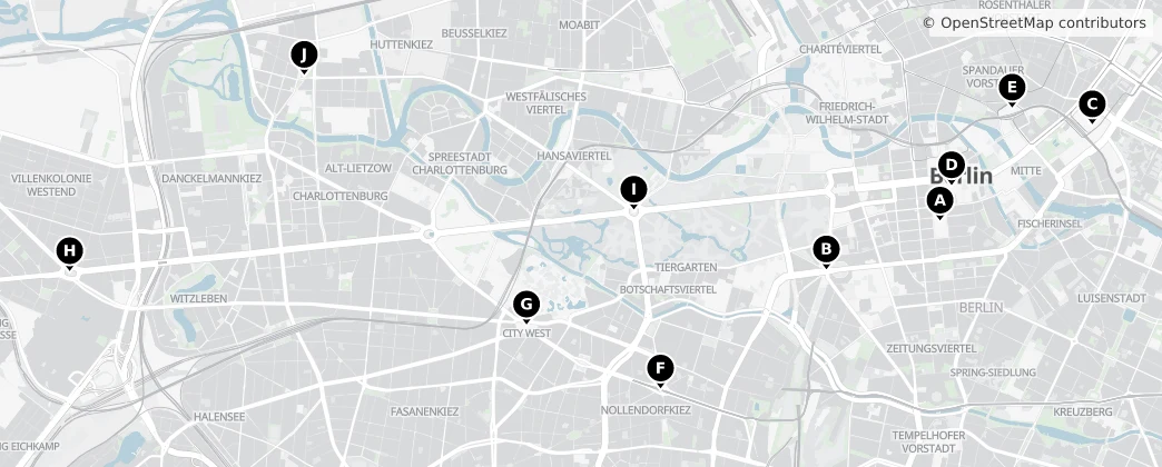 Map of Berlino