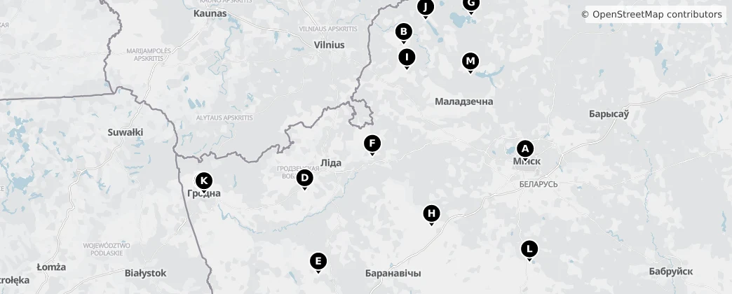 Map of Bielorussia
