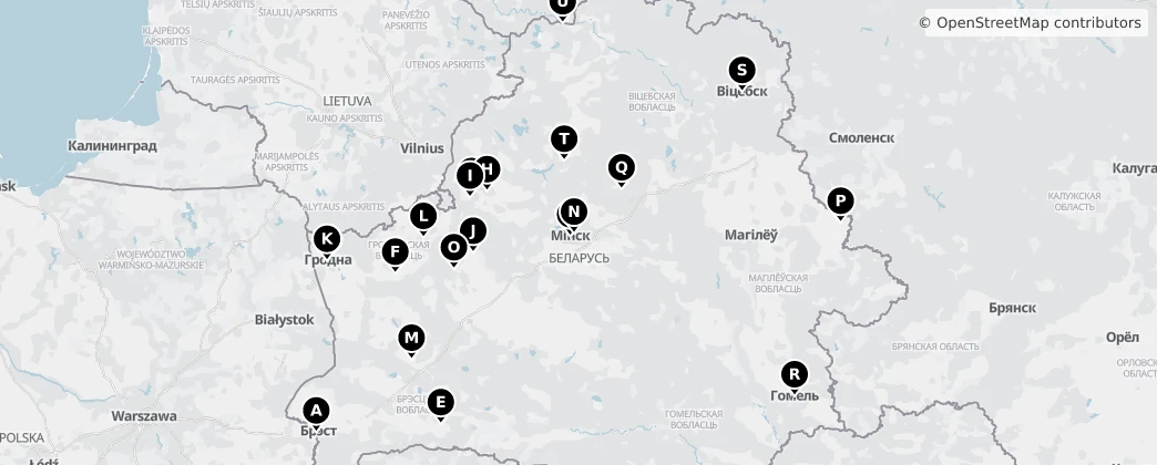 Map of Bielorussia