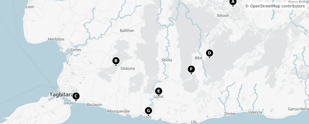 Map of Bohol