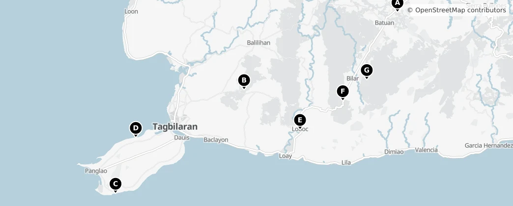 Map of Provincia di Bohol