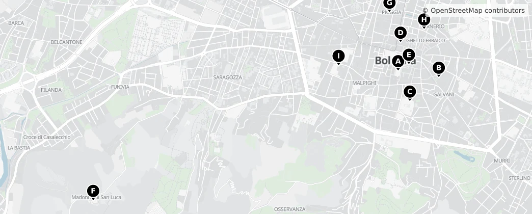 Map of Bologna