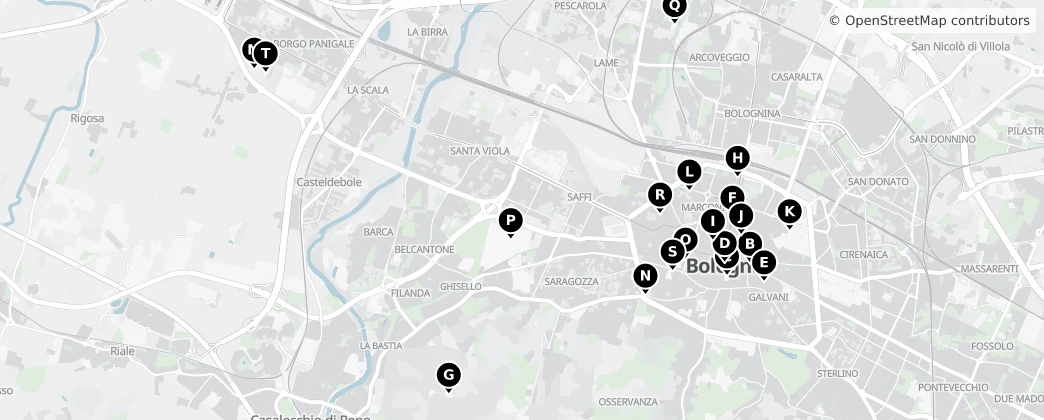 Map of Bologna