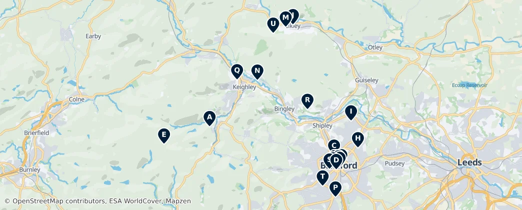 Map of Bradford