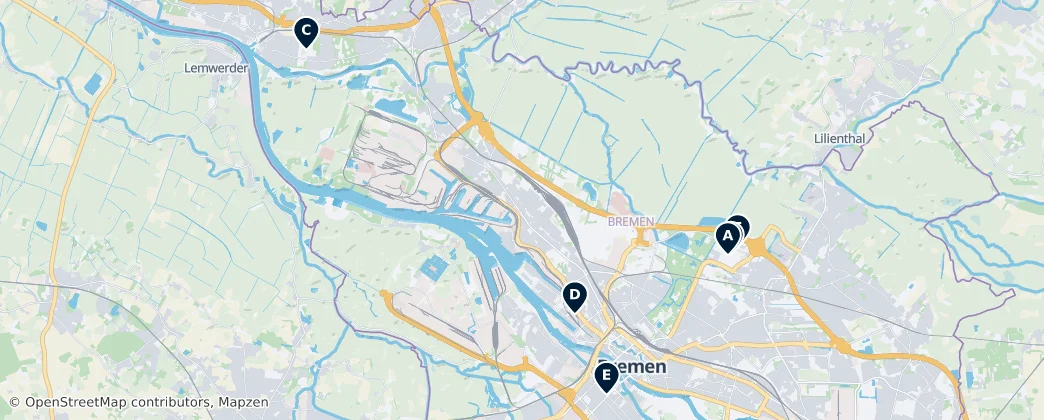 Map of Brema