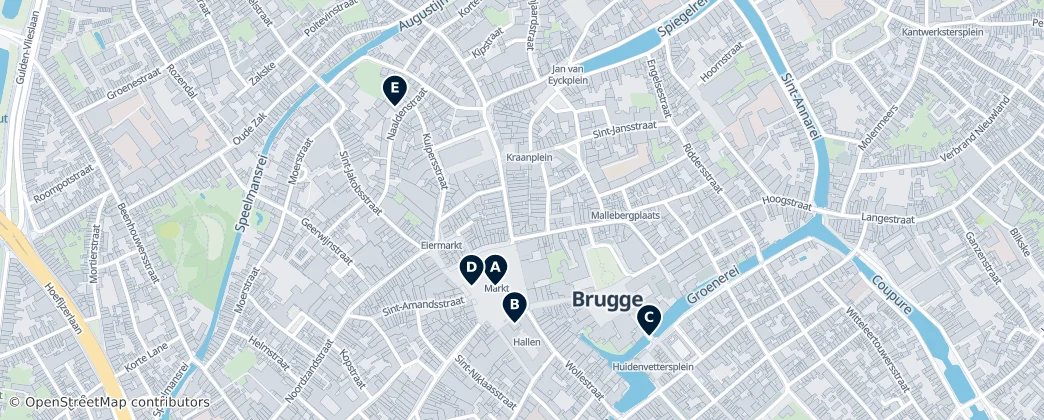 Map of Brugge-Centrum
