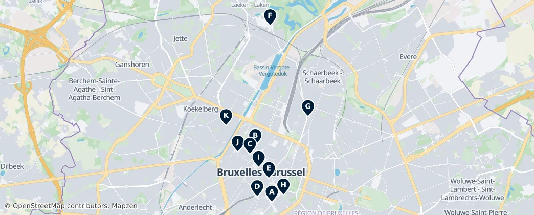 Map of Bruxelles