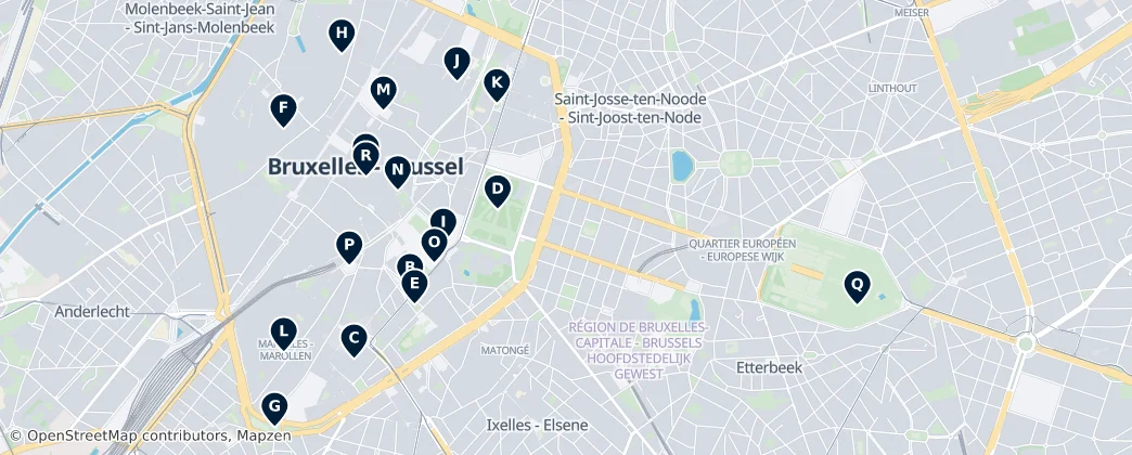 Map of Bruxelles