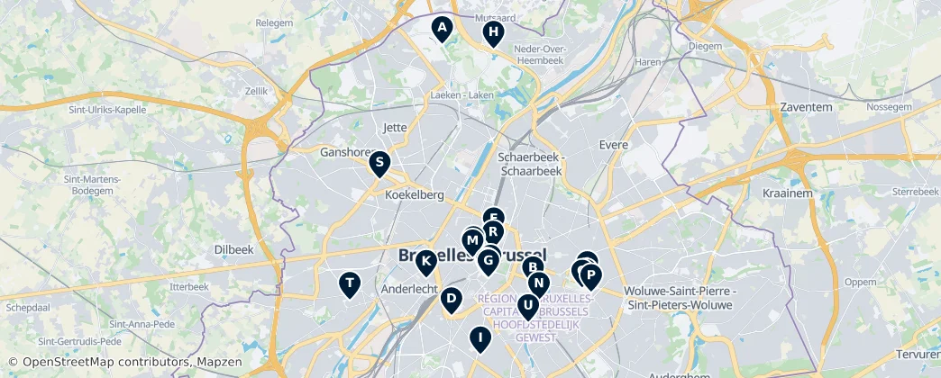 Map of Bruxelles